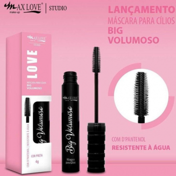 Máscara de Cílios 3 EM 1 Big Volumoso 100 - Max Love