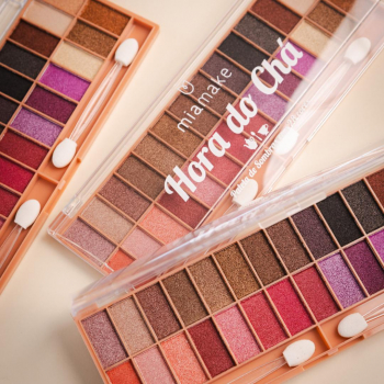 Paleta de Sombras com 28 cores Hora do Chá - Mia Make