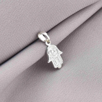 Pingente mão de fatima - Banhado a Prata 925