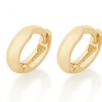 BRINCO ARGOLA BANHADO A OURO 18K Rommanel