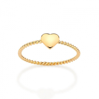Anel Skinny Coração - Rommanel